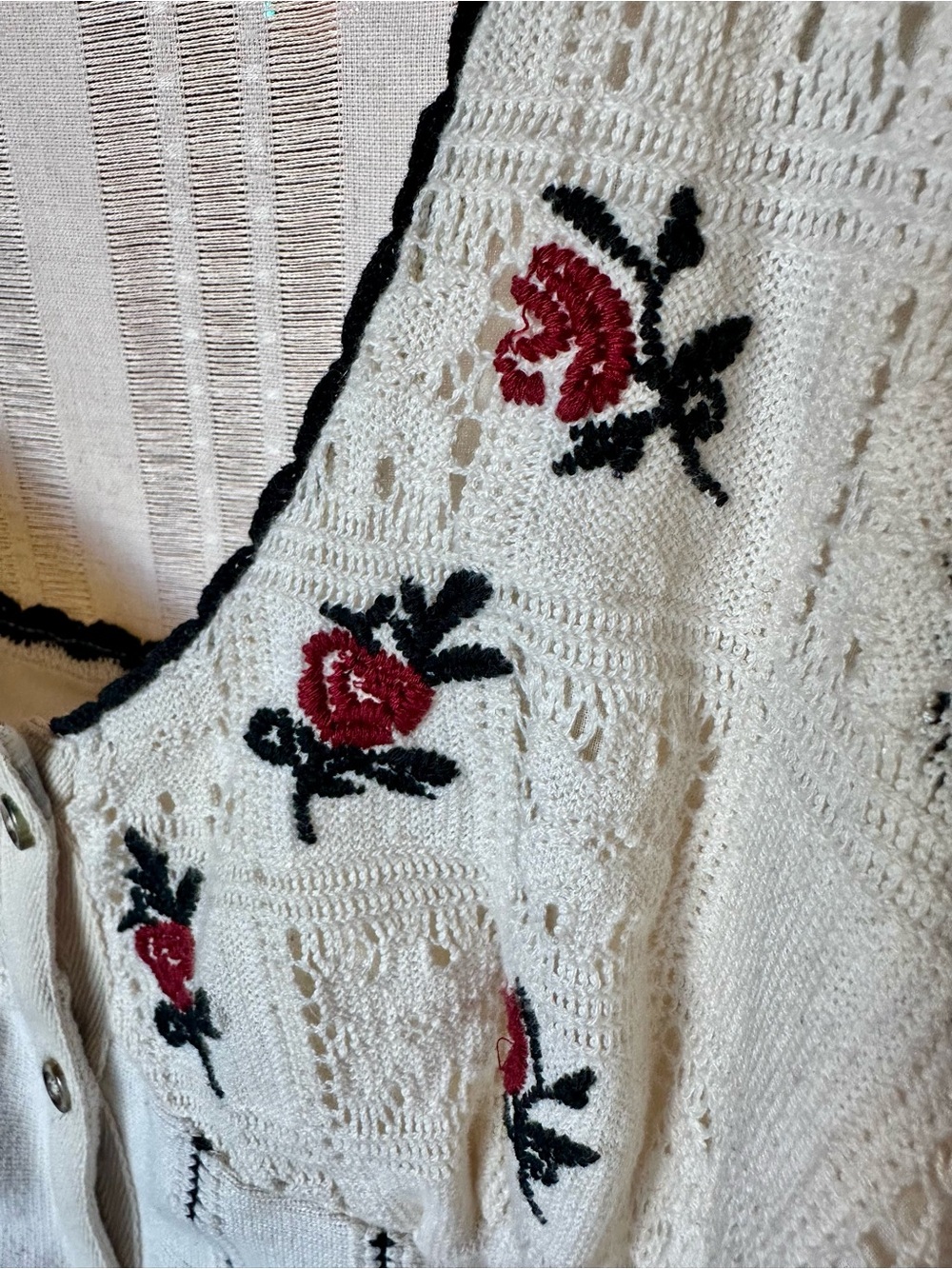 Free People Embroidered Rose Knit Tank - Picture 8 of 10